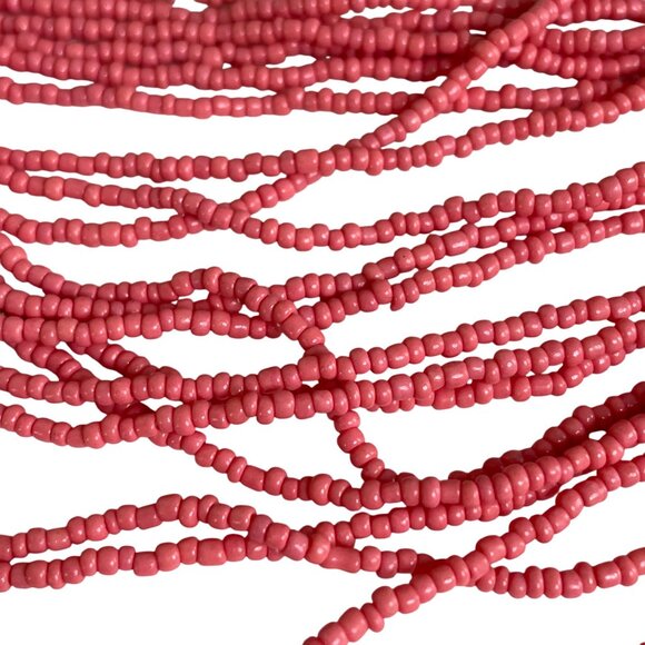 Multi Strand Beaded Layered Boho Statement Necklace Adjustable Closure u - Picture 5 of 5